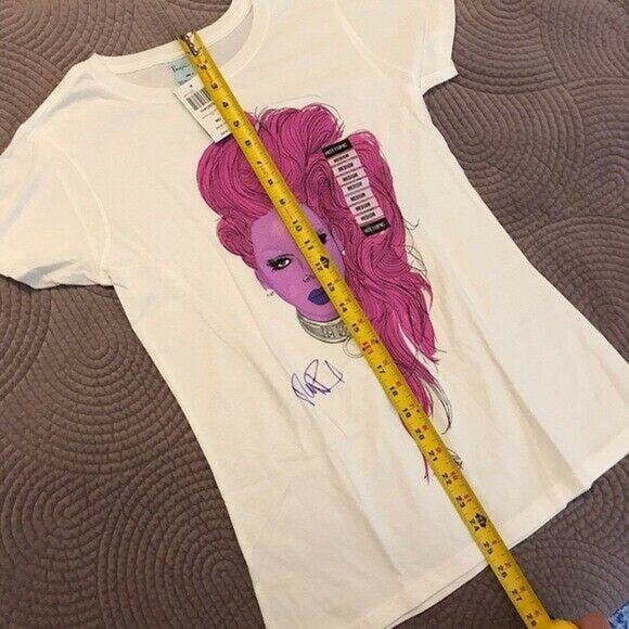RuPaul NWT Women's Junior Medium White 100% Cotton Portrait Tee Drag Race - Picture 8 of 8
